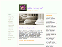 Tablet Screenshot of nalininetworks.com